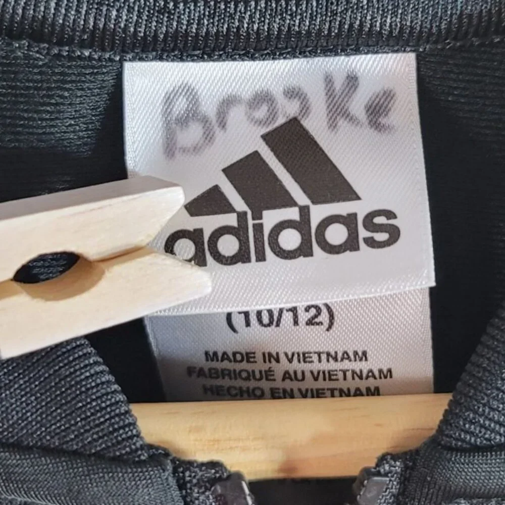 adidas black white